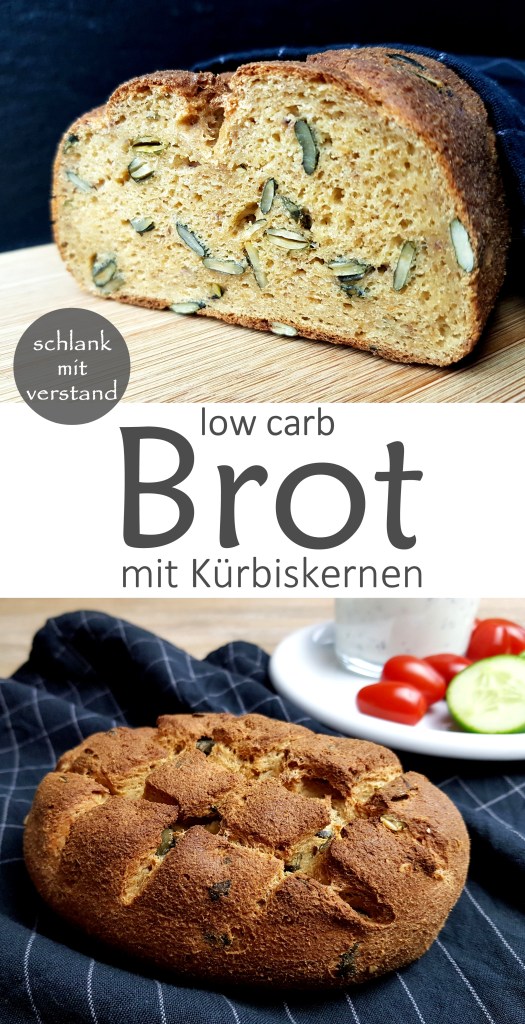 low carb Brot mit Kürbiskernen