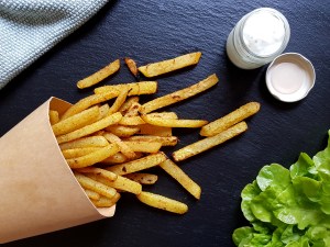 low carb Kohlrabi Pommes