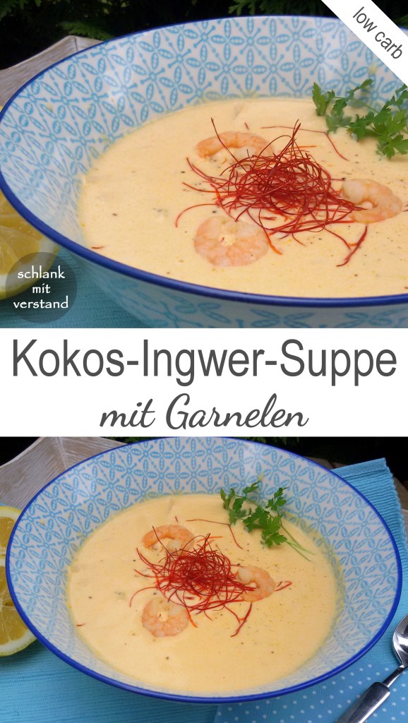 Kokos-Ingwer-Suppe mit Garnelen Rezept