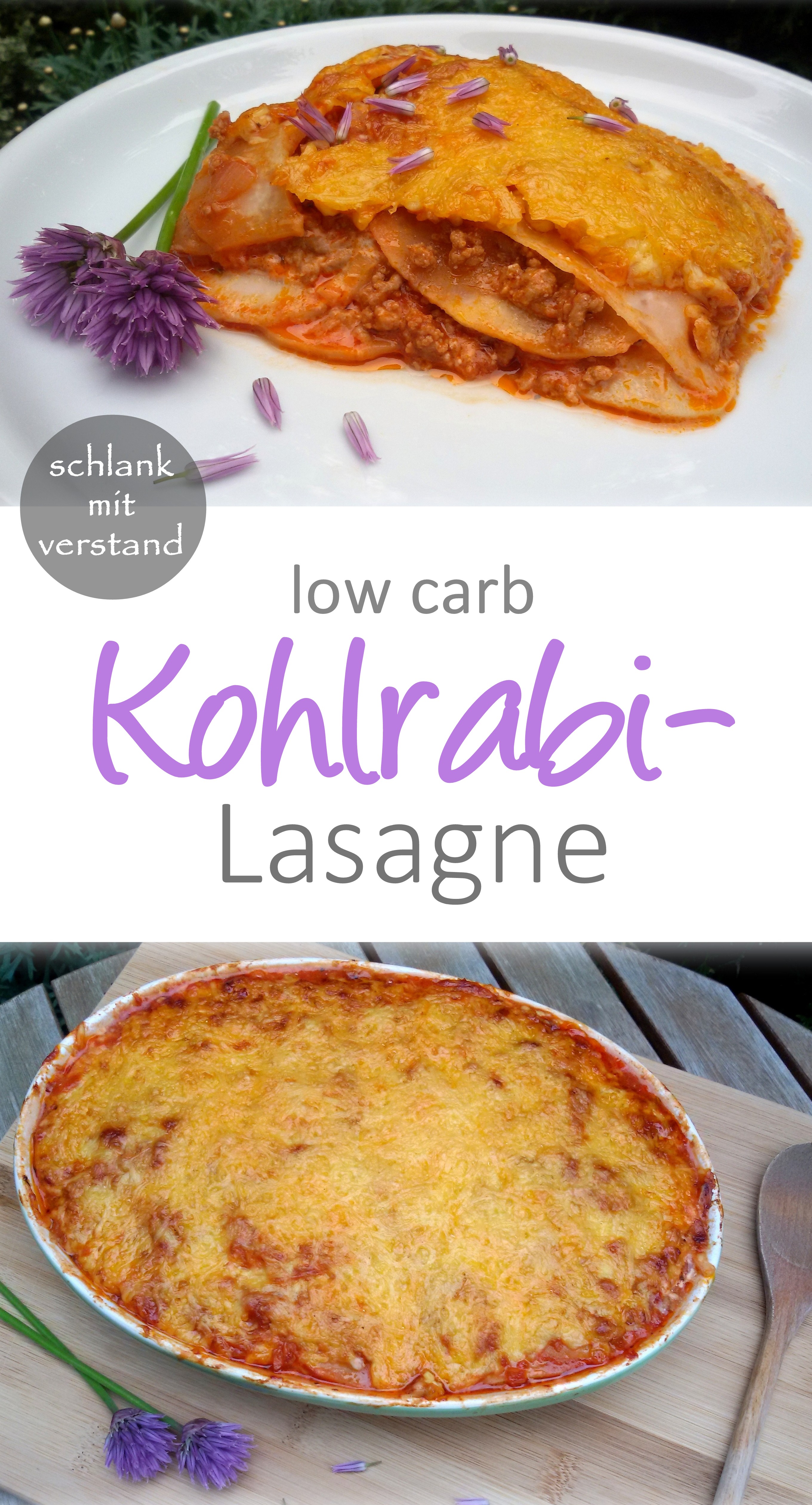 low carb Kohlrabilasagne Rezept