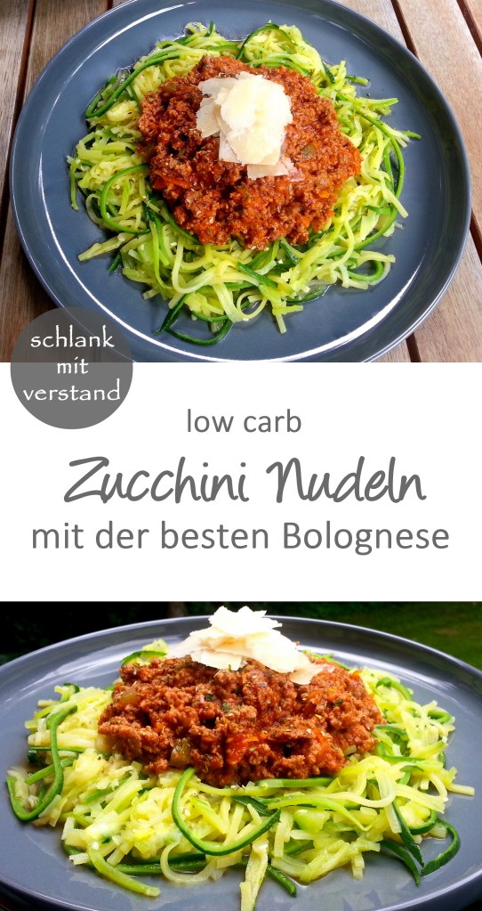 Zucchini Nudeln Bolognese low carb