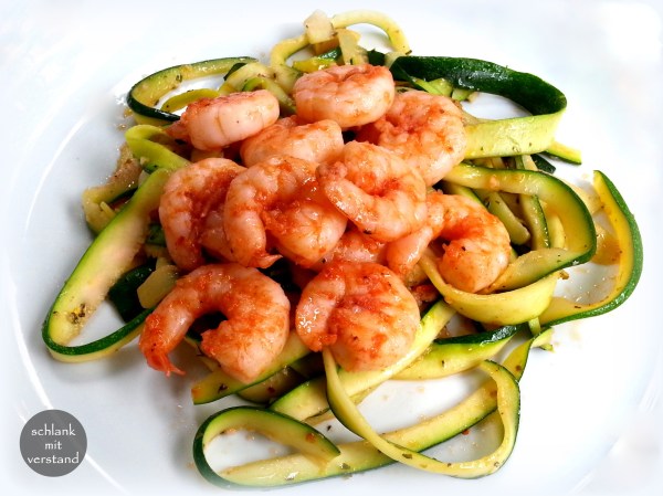 Zudeln aglio e olio low carb Rezept