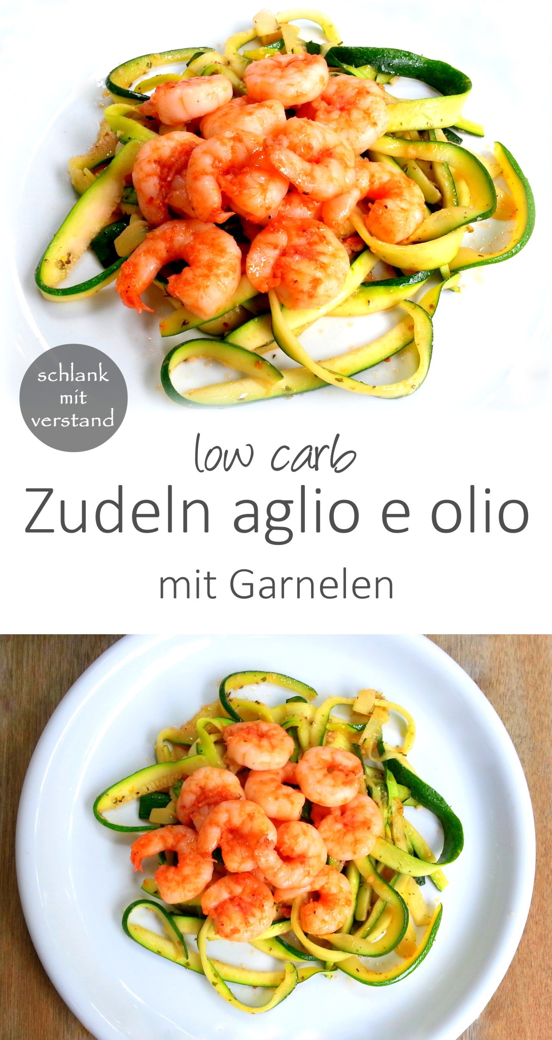 Zudeln aglio e olio low carb