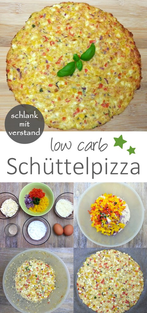 low carb Schüttelpizza