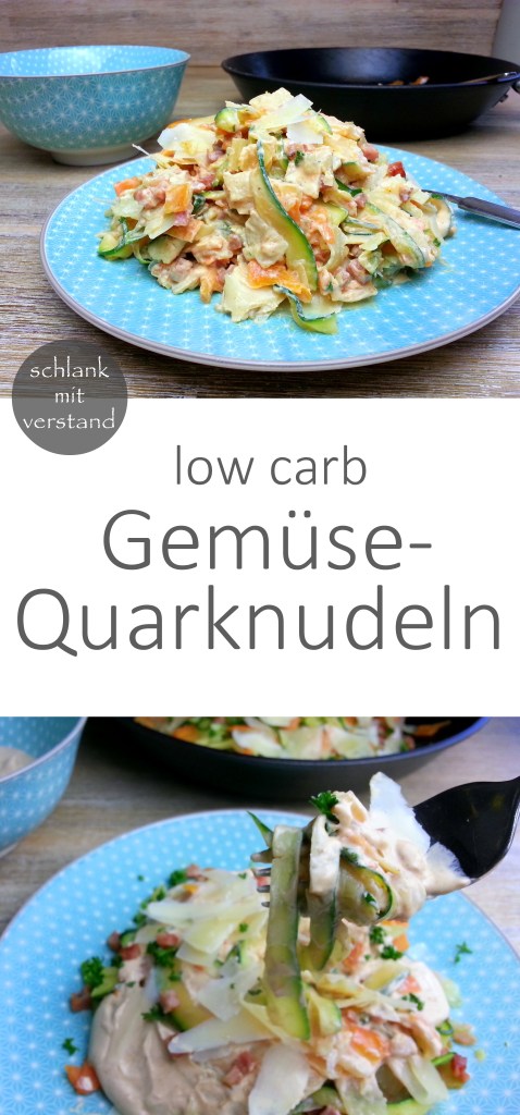 Gemüse-Quarknudeln low carb Rezept