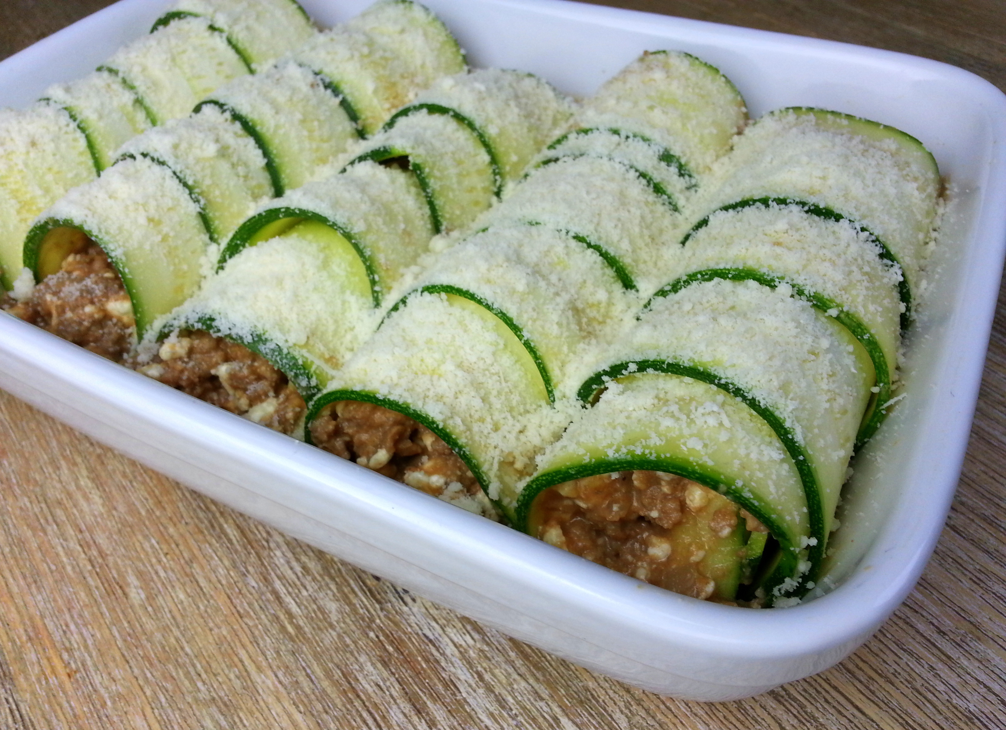 leckere Zucchini-Cannelloni low carb Rezept