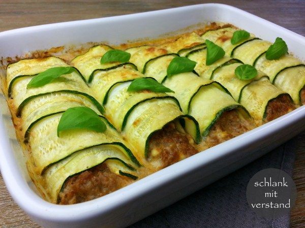 Zucchini Cannelloni low carb Rezept