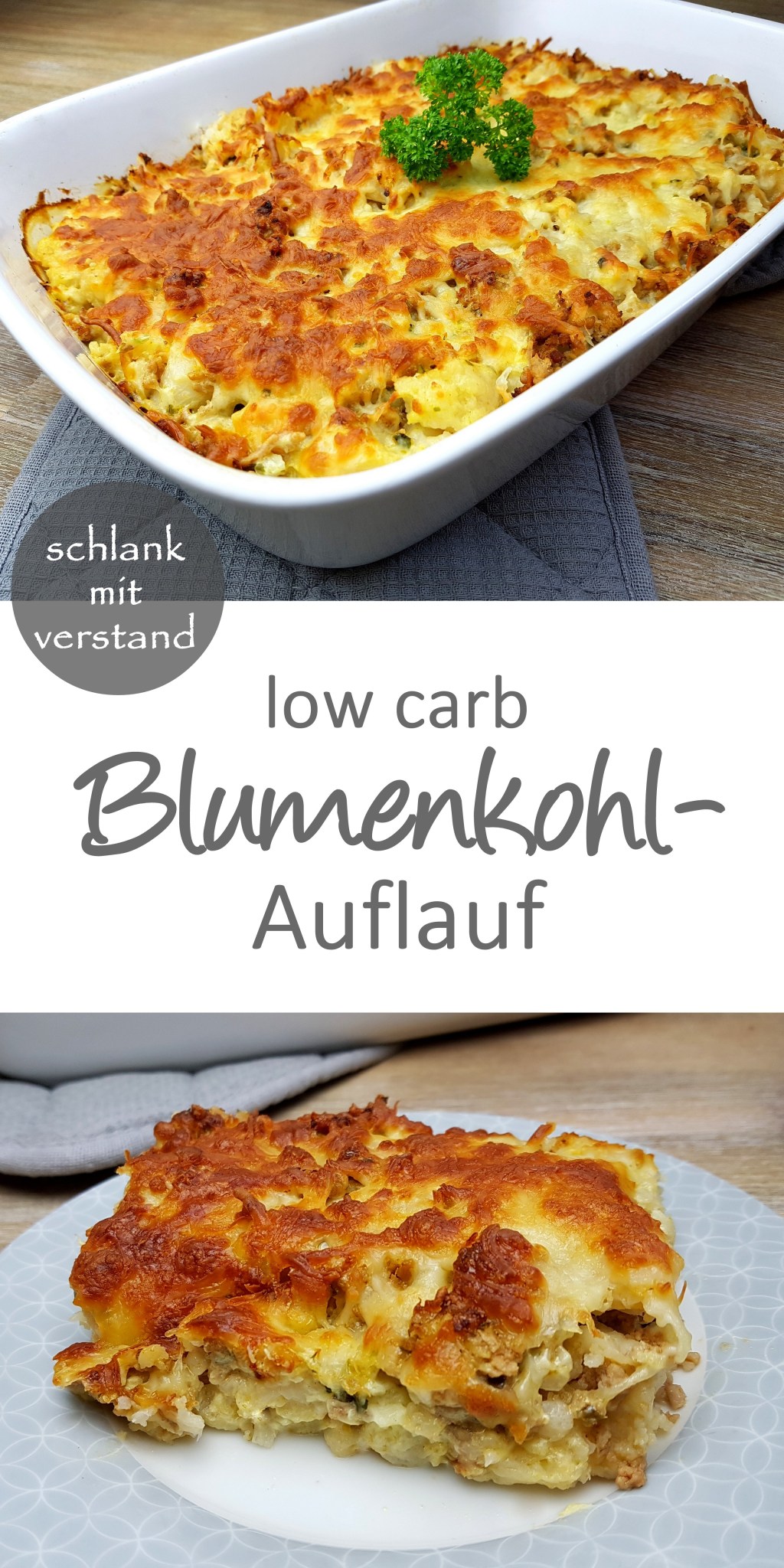 Blumenkohlauflauf low carb