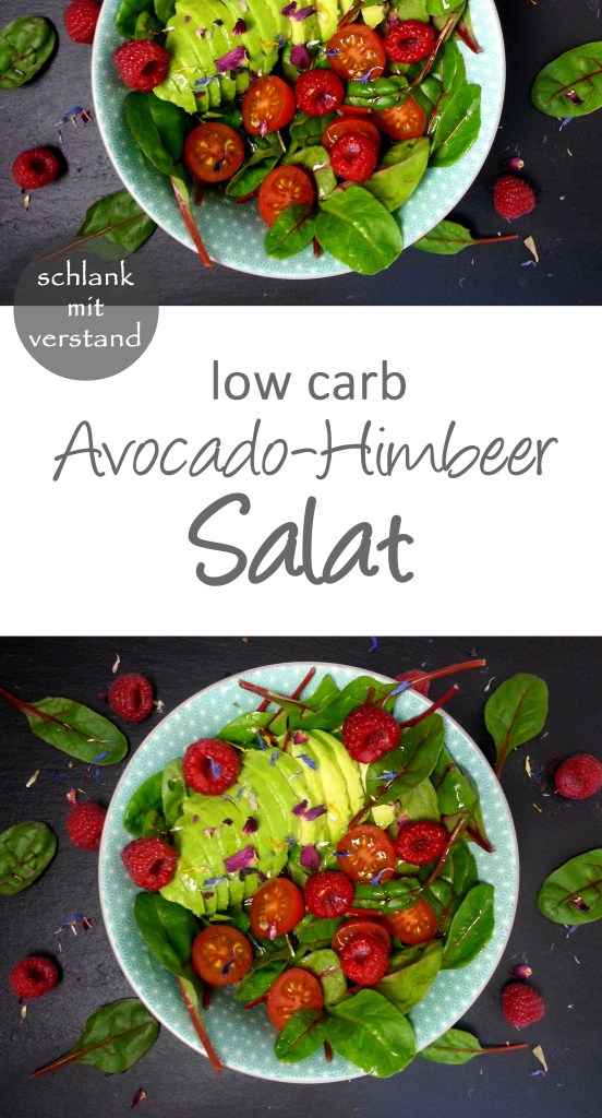 low carb Avocado Himbeer Salat