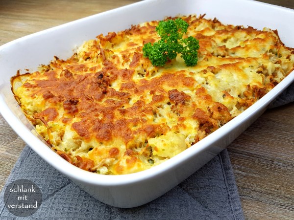 low carb Blumenkohlauflauf Rezept