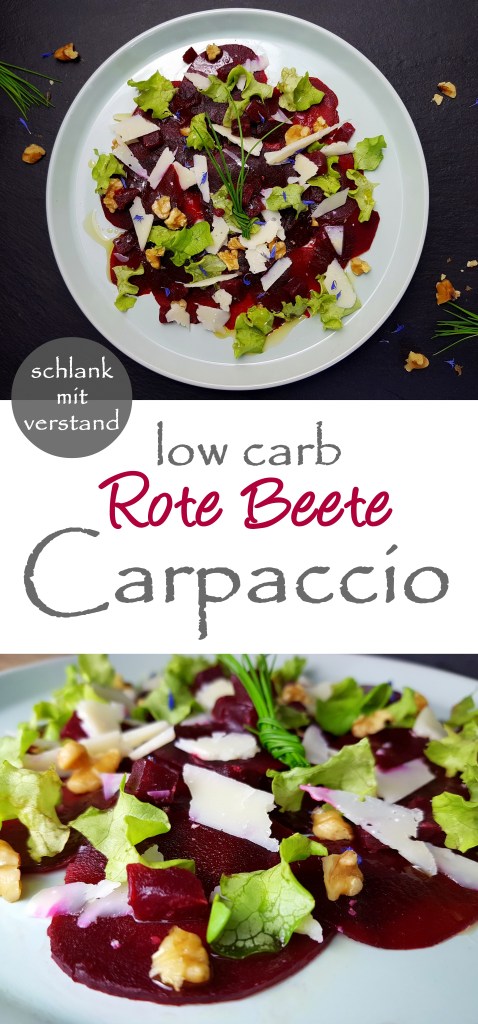 Rote Beete Carpaccio Rezept schlankmitverstand