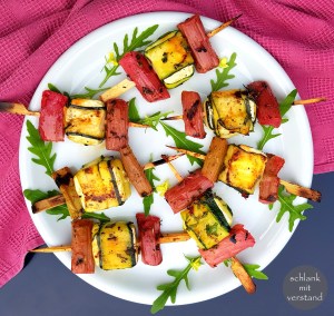 Rhabarber Grillspieße schlankmitverstand