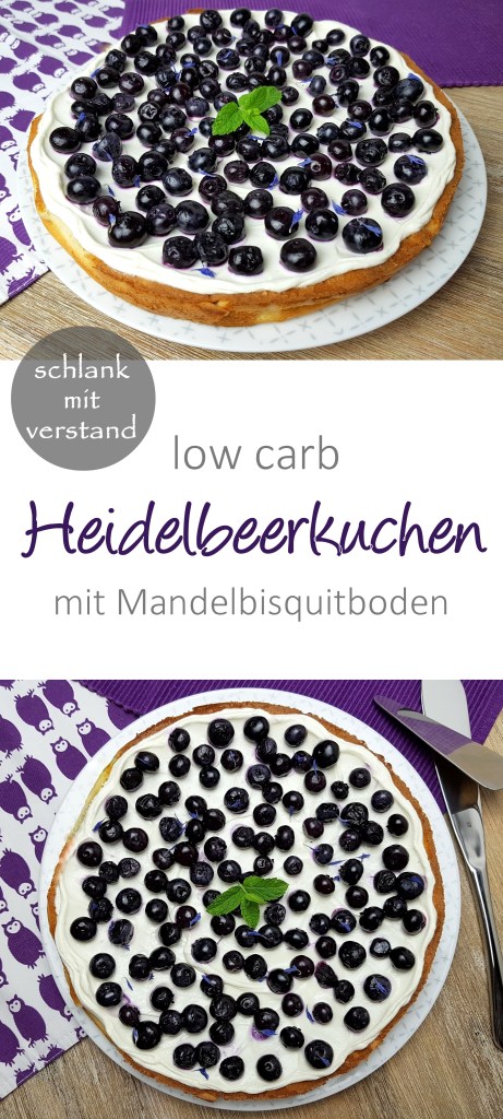 low carb Heidelbeerkuchen Rezept