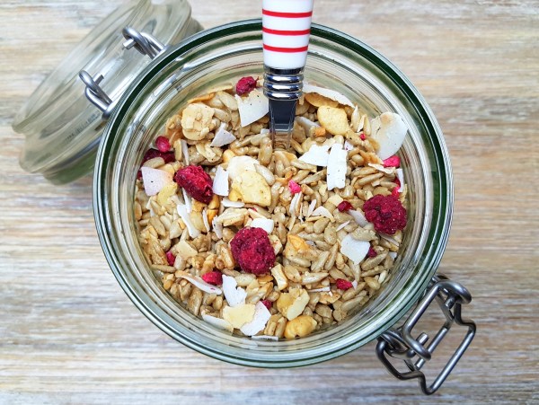 low carb Müsli Nüsse & Samen Himbeere