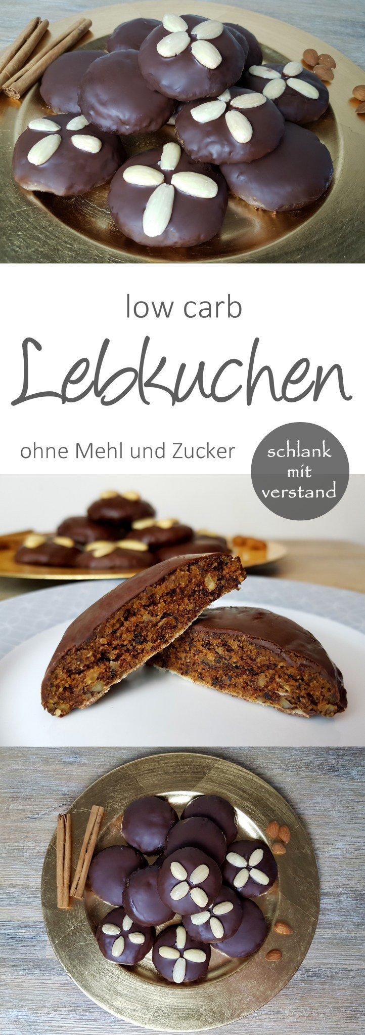 low carb Lebkuchen Rezept ohne Mehl und Zucker