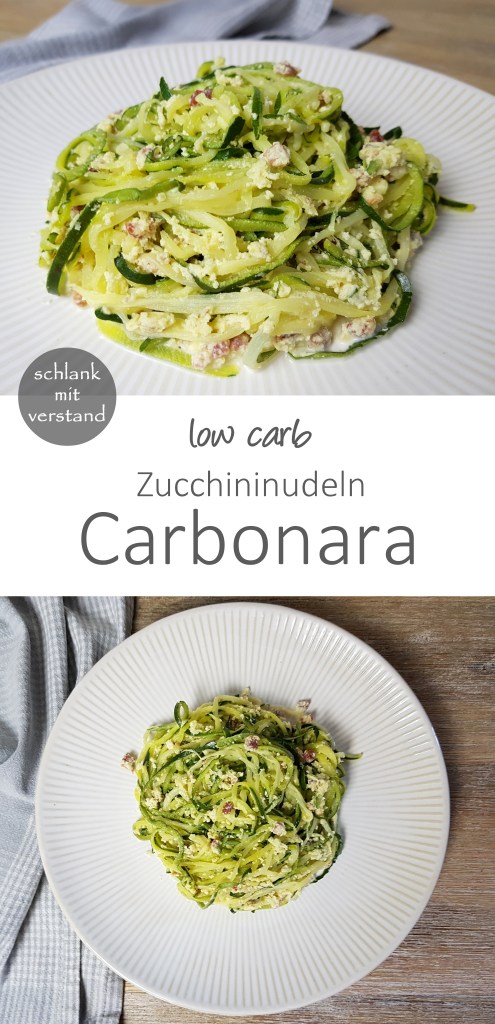 low carb Zucchini Nudeln Carbonara