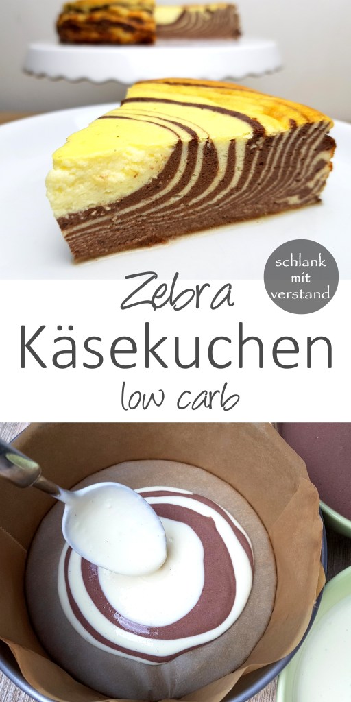 Zebra Käsekuchen low carb