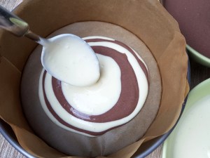 low carb Zebra Käsekuchen