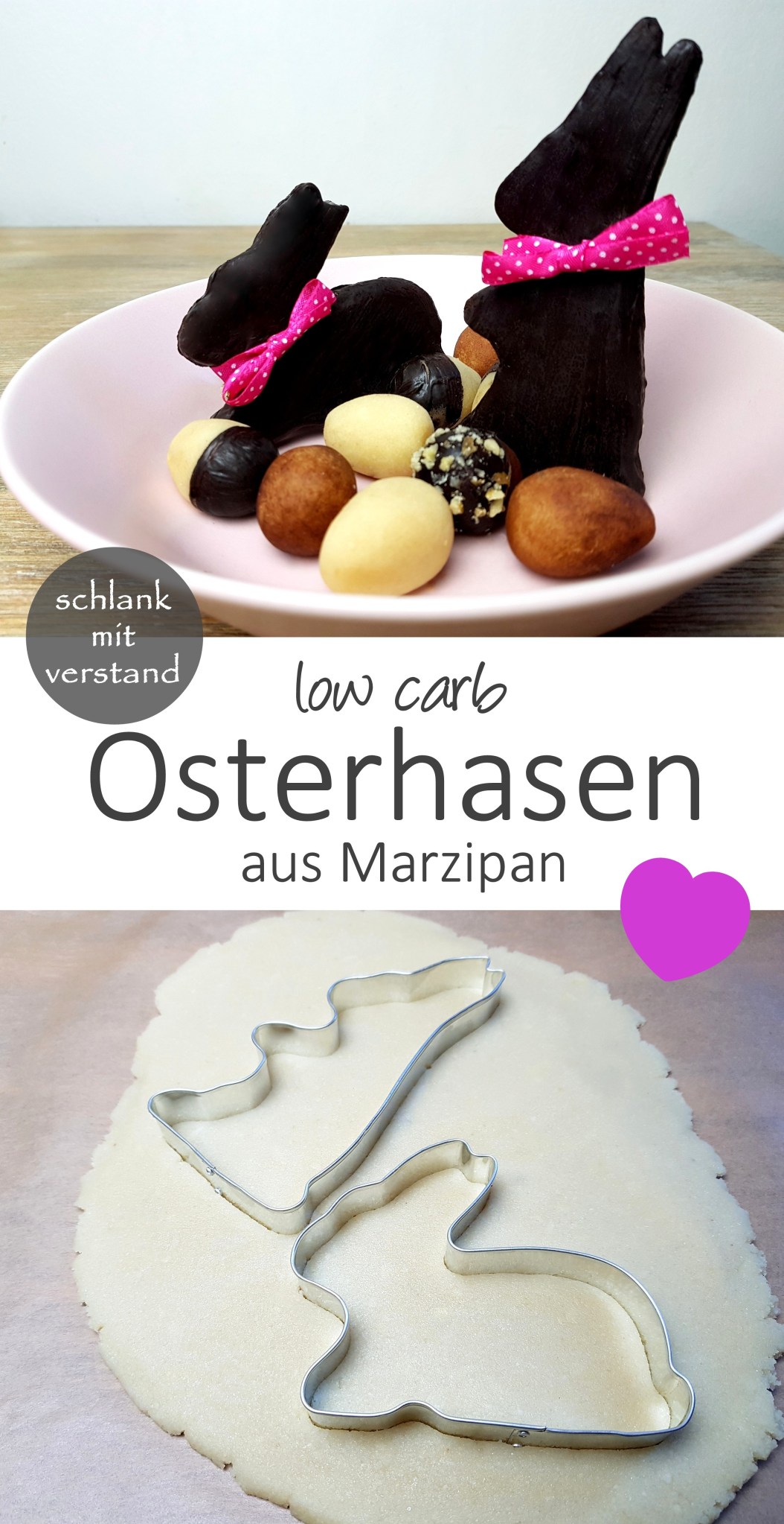 low carb Osterhasen aus Marzipan Rezept