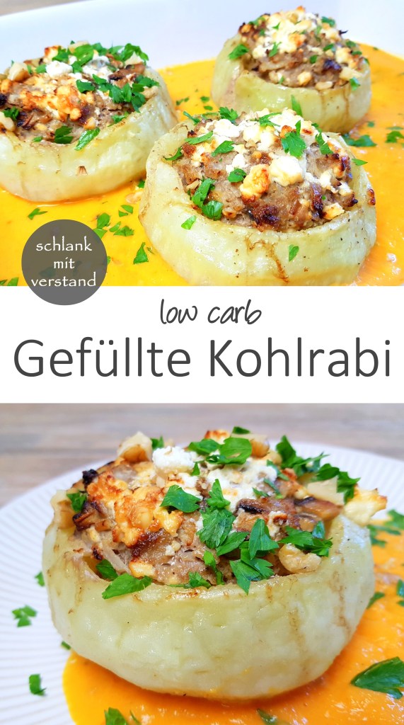 low carb Gefüllter Kohlrabi Rezept