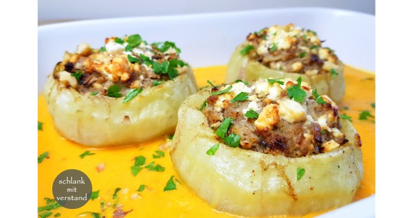 low carb Gefüllter Kohlrabi