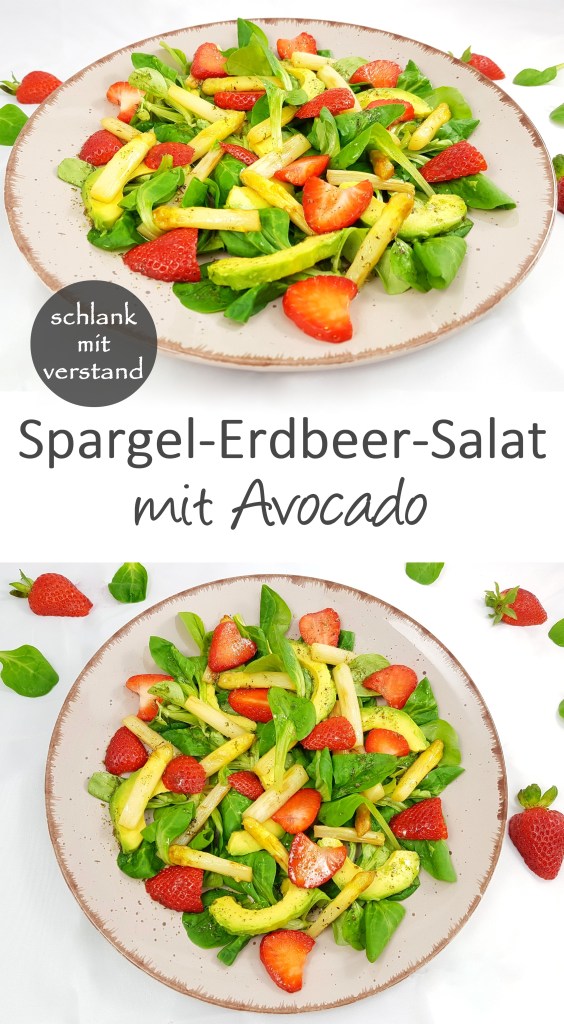 Spargel-Erdbeer-Salat mit Avocado low carb