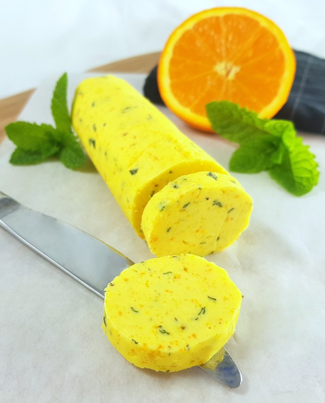 Kräuterbutter selber machen Orange Minze