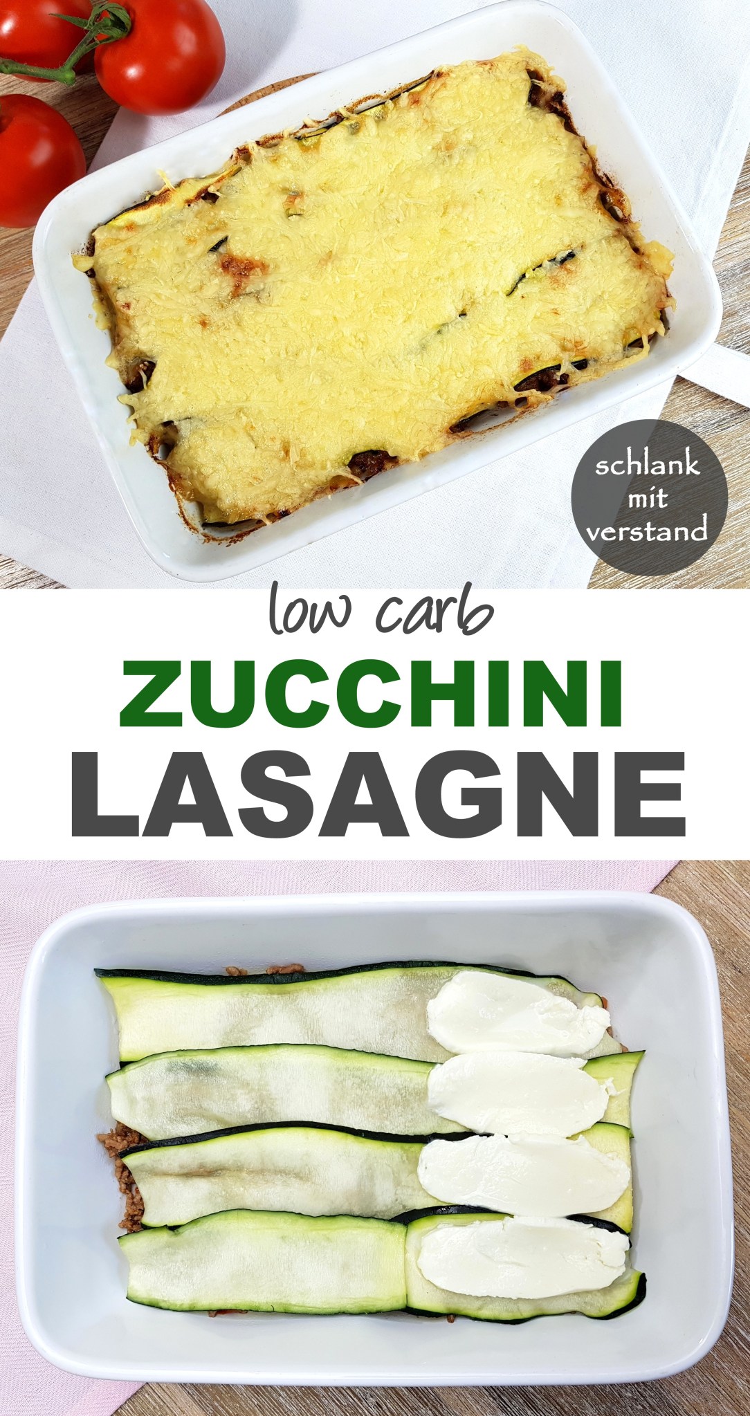 Zucchini Lasagne low carb Rezept