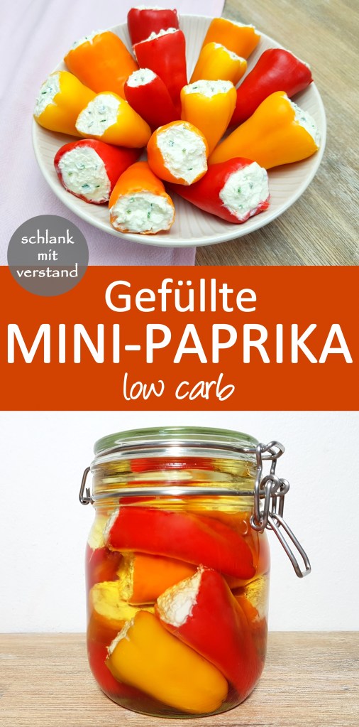 Gefüllte Mini-Paprika low carb