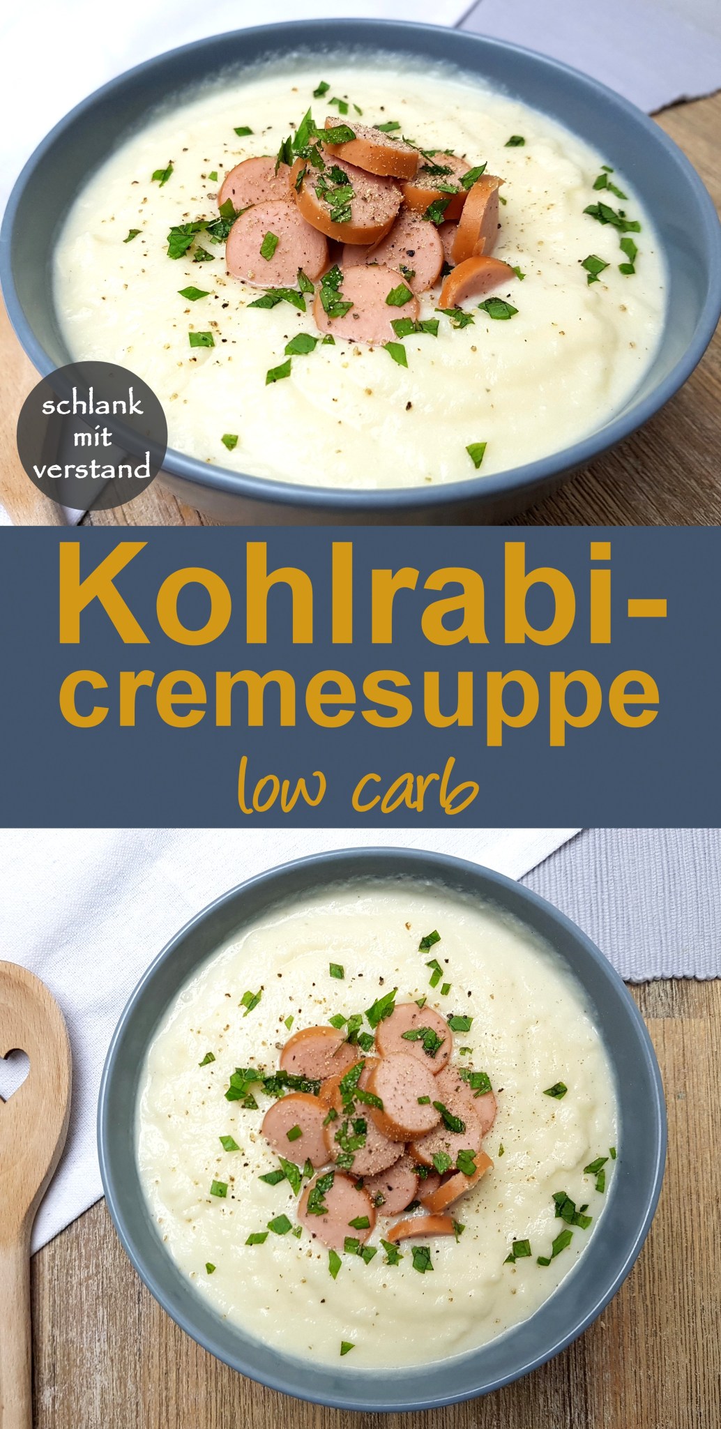 Kohlrabicremesuppe low carb