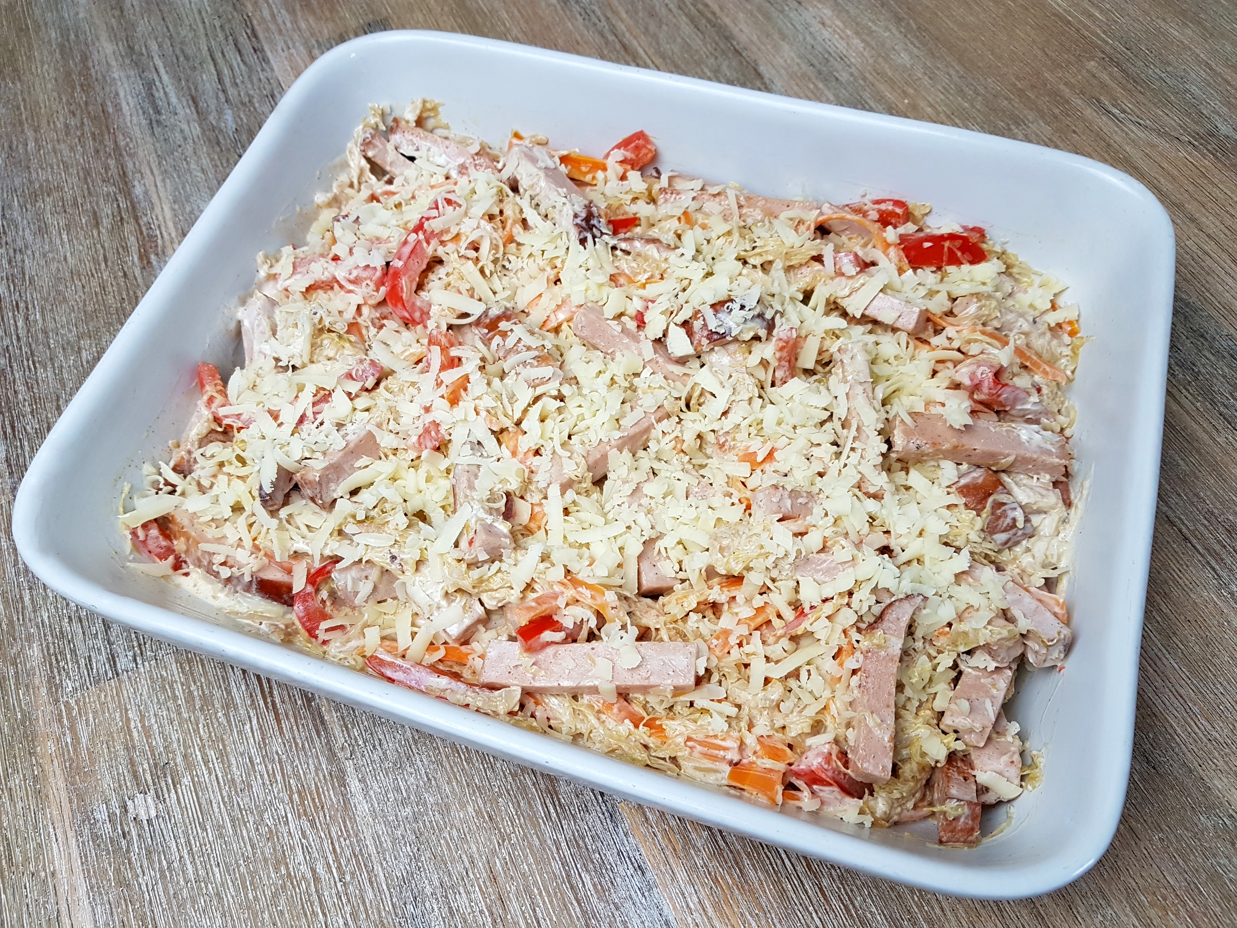 low carb Sauerkrautauflauf Rezept