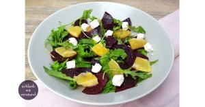 Rote Beete Salat mit Orange und Feta low carb Rezept