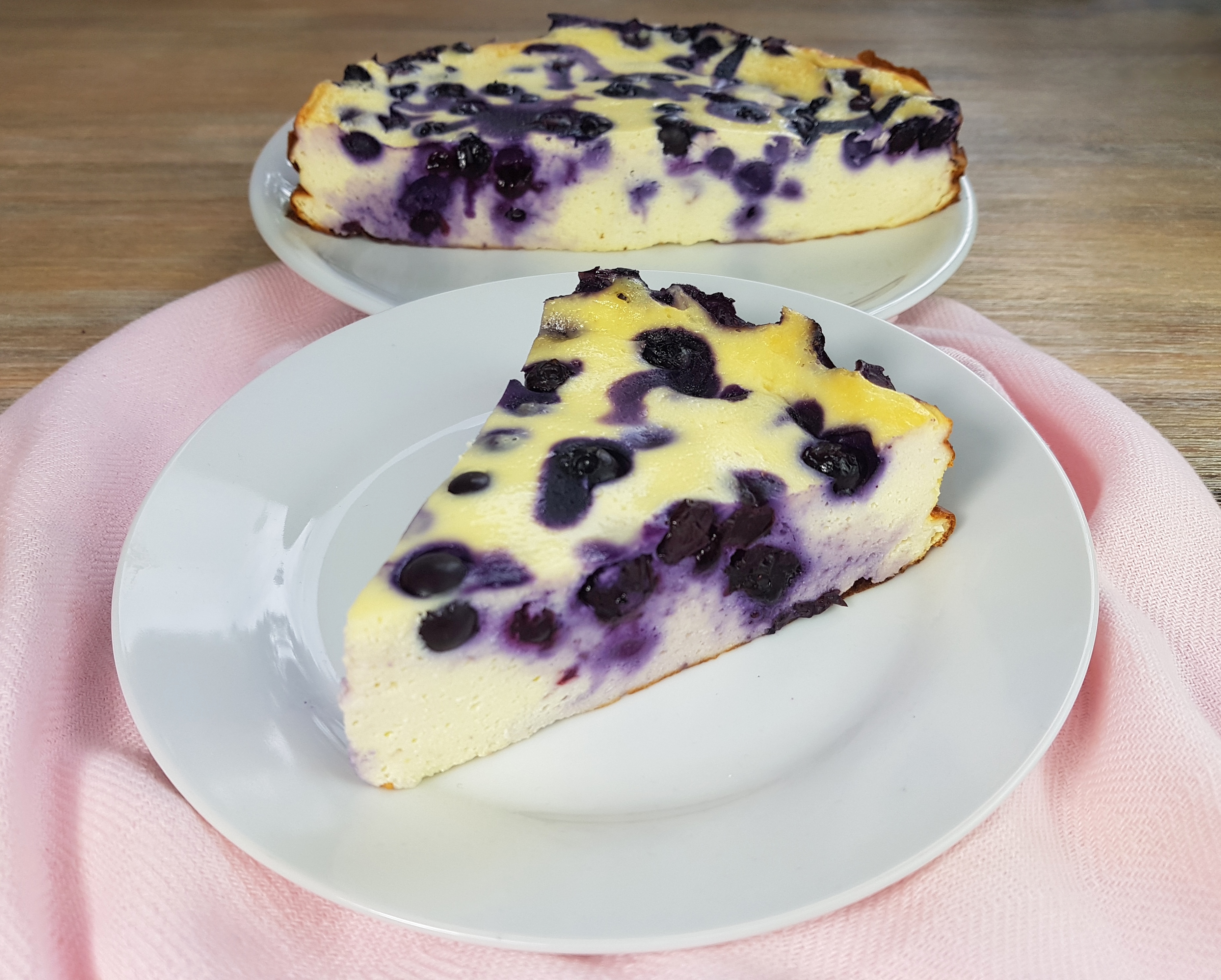 low carb Blaubeer Käsekuchen Rezept