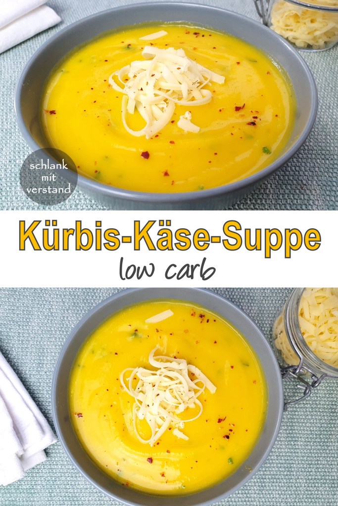 Kürbis Käse Suppe low carb Rezept