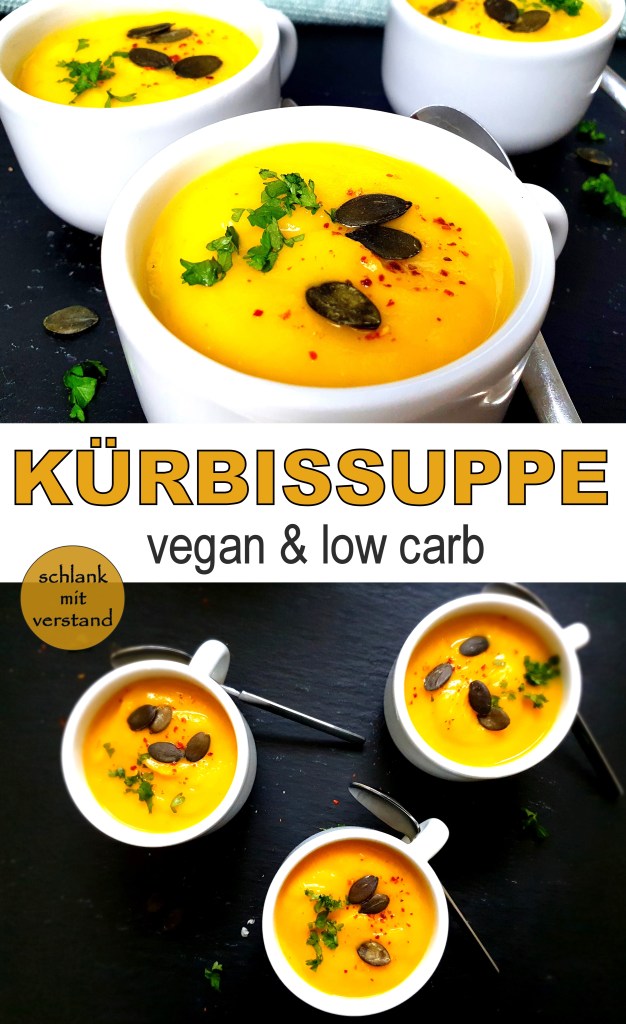 Kürbissuppe vegan und low carb Rezept